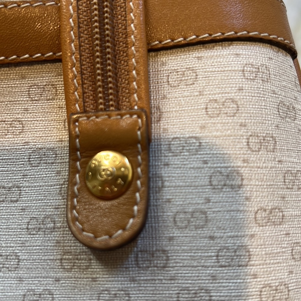 Authentic Gucci Handbag and Makeup Bag - Picture 8 of 12